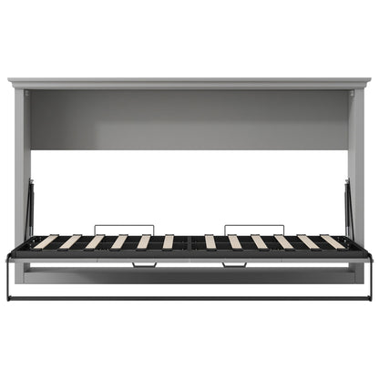 Twin Size Murphy Bed With Cabinet Storage - Gray - The Sleep Loft - Online Mattress Showroom NYC