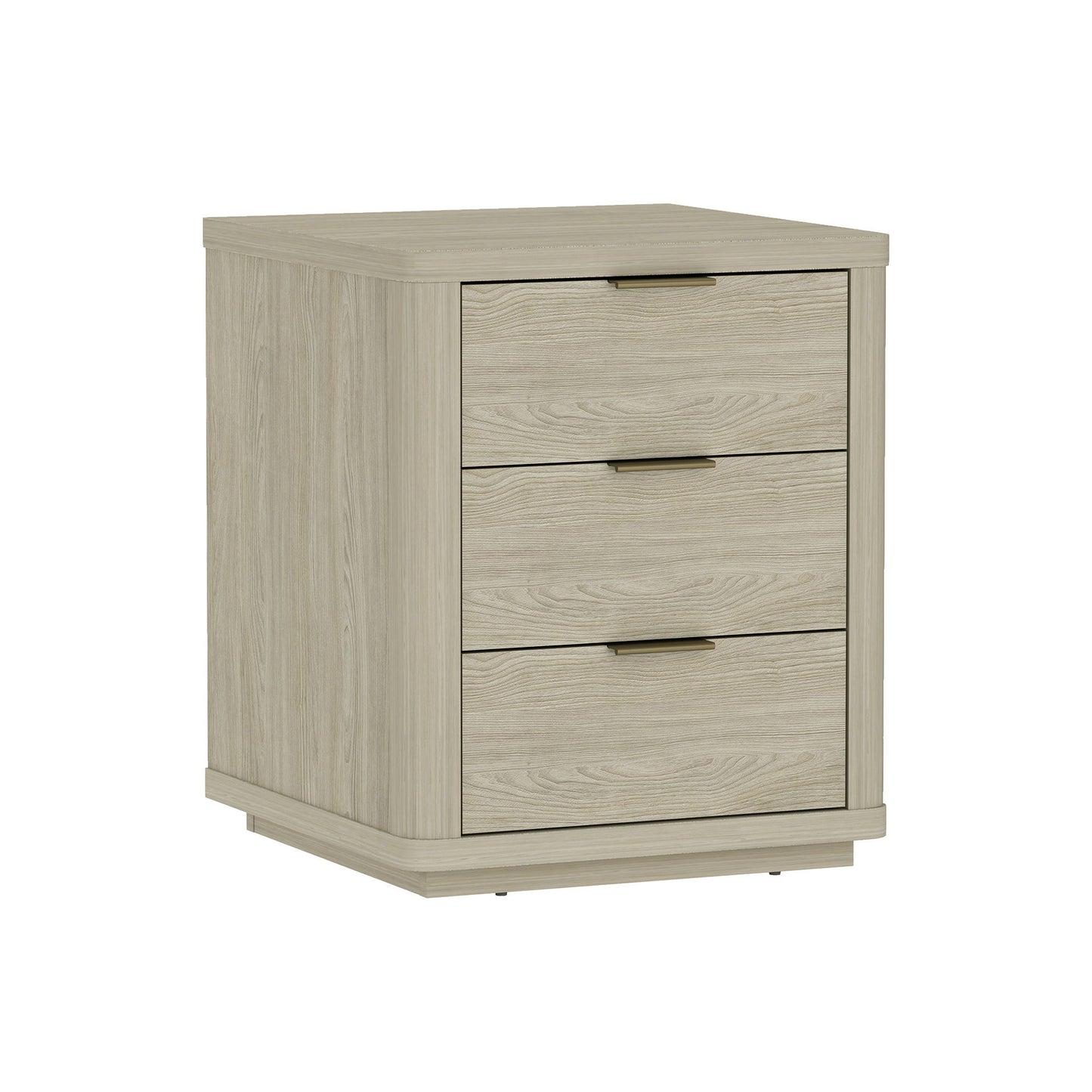 Evelyn - Nightstand With 3 Drawers, Smooth Rounded Edges - The Sleep Loft - Online Mattress Showroom NYC