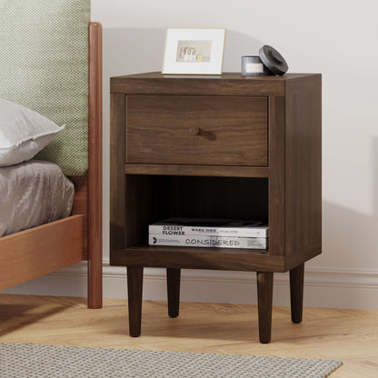 Nystrom - Single Drawer Nightstand - The Sleep Loft - Online Mattress Showroom NYC