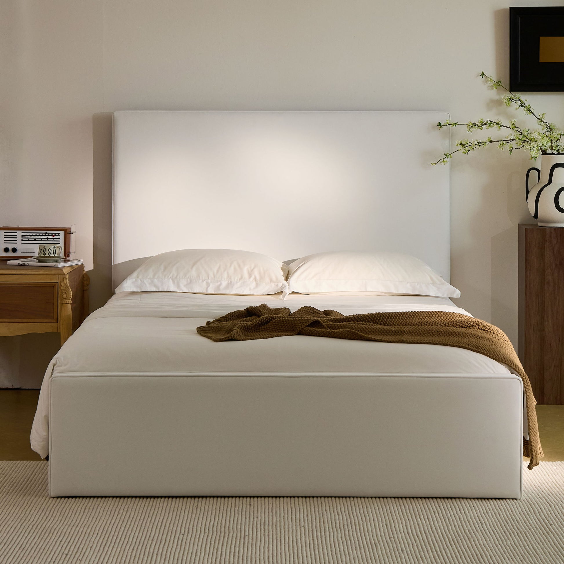 Lucas - Tall Headboard Upholstered Bed - The Sleep Loft - Online Mattress Showroom NYC