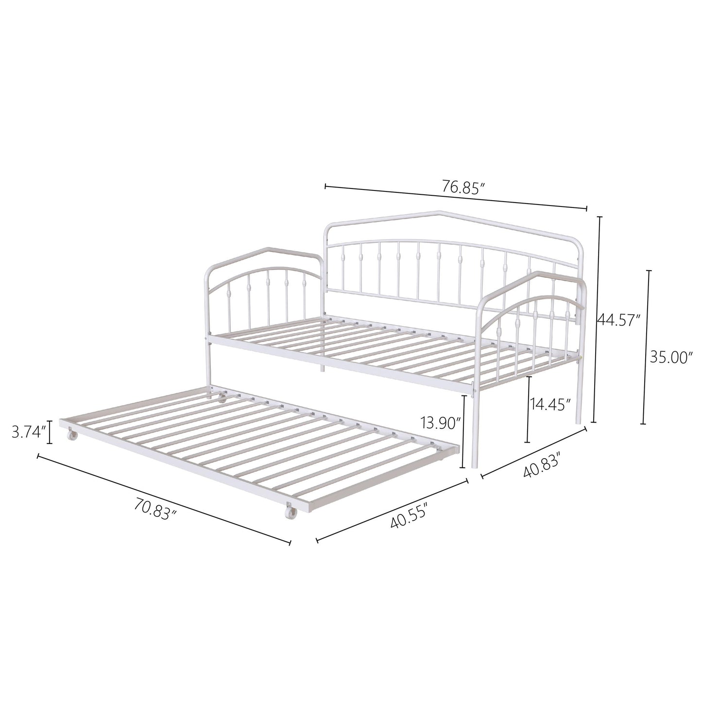 Fox - Daybed With Twin Trundle - The Sleep Loft - Online Mattress Showroom NYC