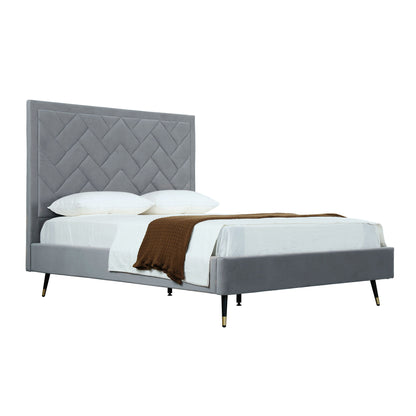 Crosby - Bed With Upholstered Headboard And Slats - The Sleep Loft - Online Mattress Showroom NYC
