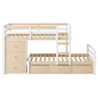 Loft Bunk Bed With Drawers And Ladder - The Sleep Loft - Online Mattress Showroom NYC