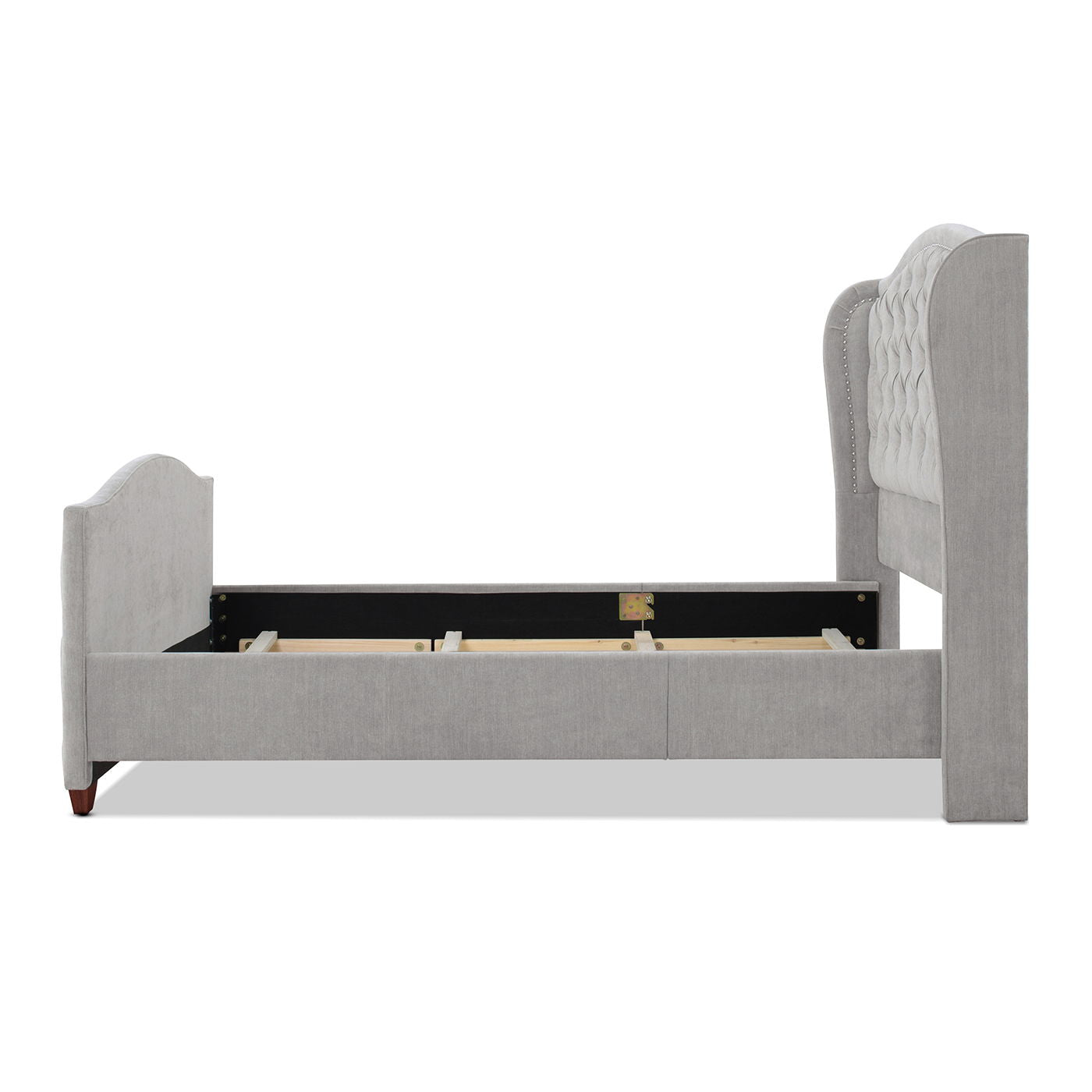 Marcella - Upholstered Shelter Headboard Bed Set - The Sleep Loft - Online Mattress Showroom NYC