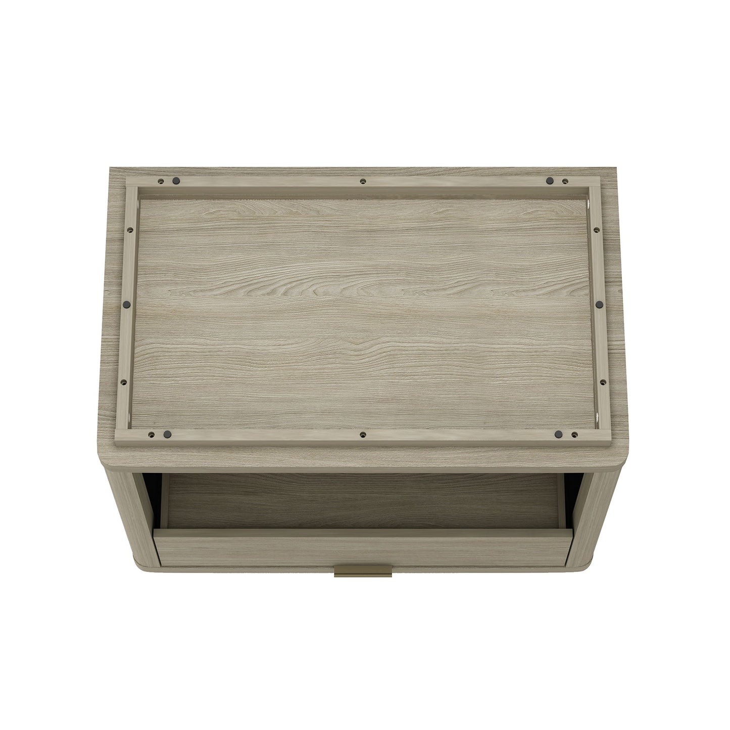 Evelyn - Nightstand With 1 Drawer And Open Shelf - The Sleep Loft - Online Mattress Showroom NYC