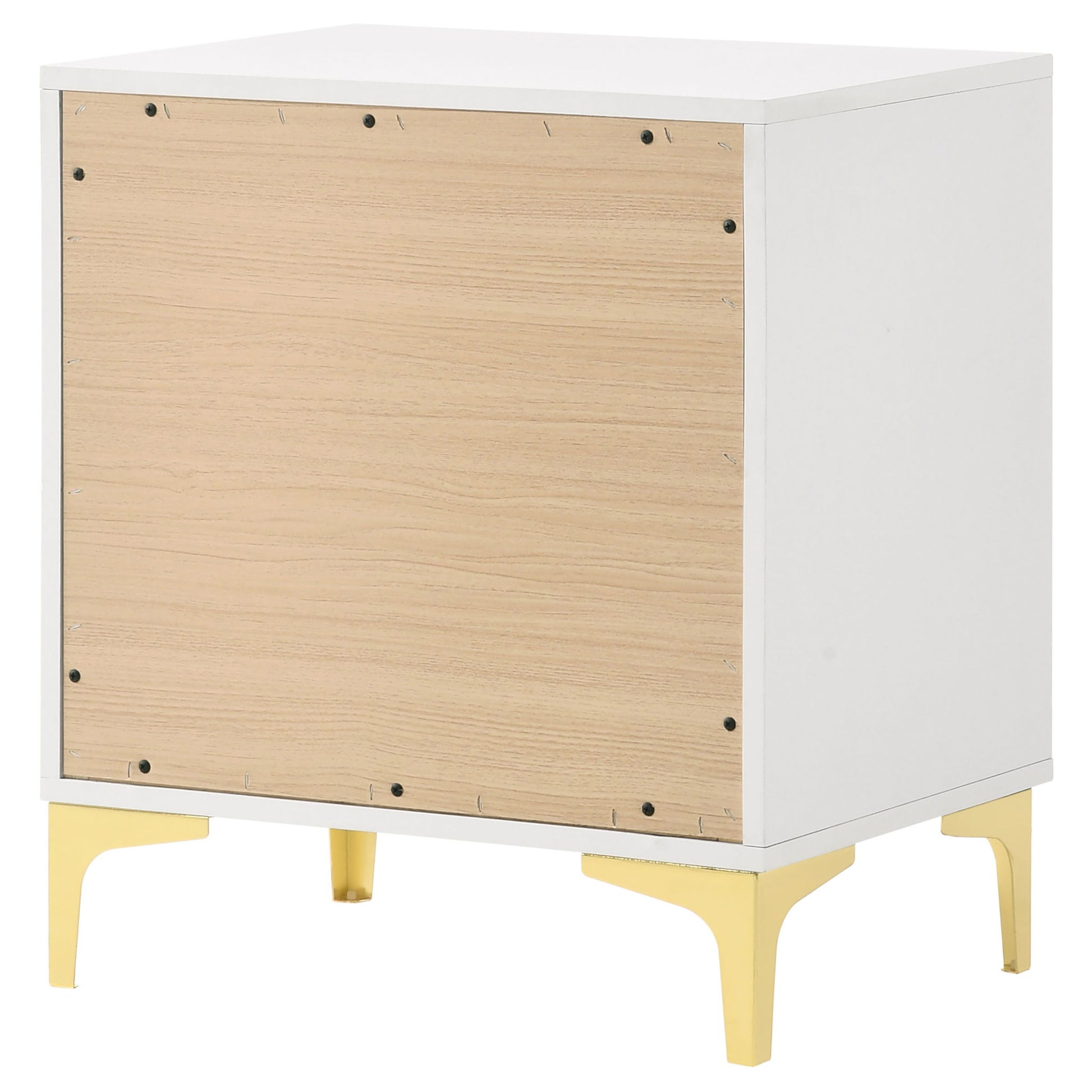 Karena - 2 Drawer Rectangular Nightstand - White - The Sleep Loft - Online Mattress Showroom NYC