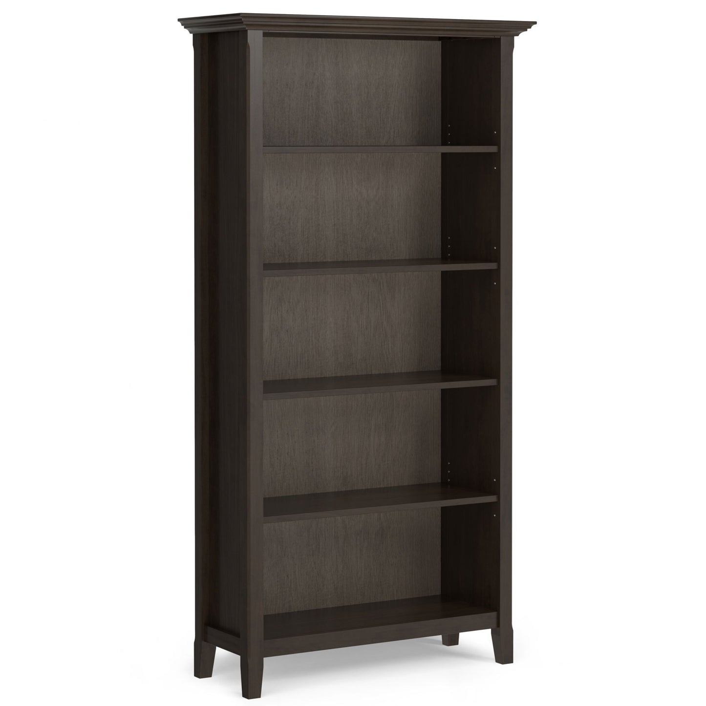 Amherst - 5 Shelf Bookcase, Handcrafted - The Sleep Loft - Online Mattress Showroom NYC