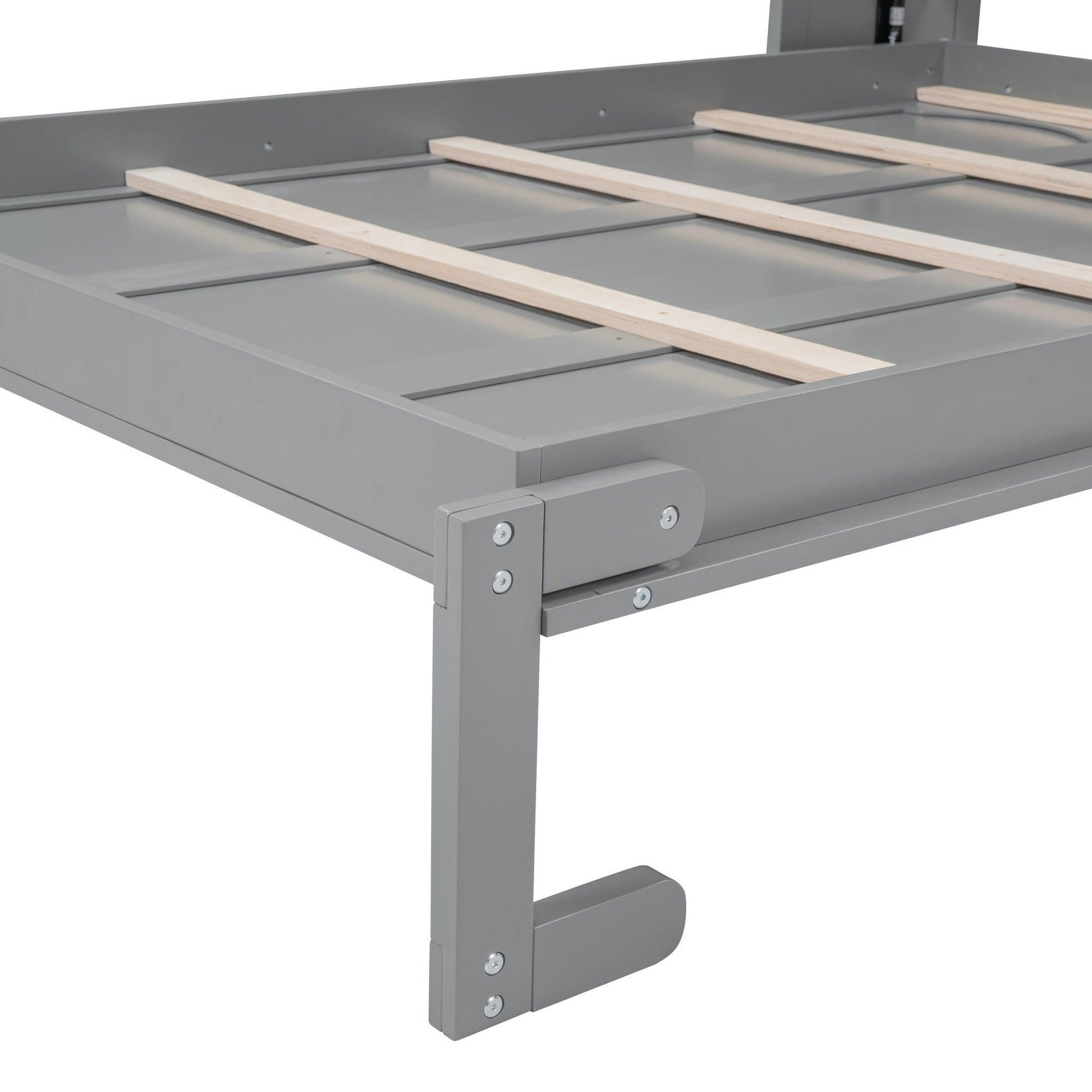 Murphy Wall Bed With Shelves, Space Saving - The Sleep Loft - Online Mattress Showroom NYC
