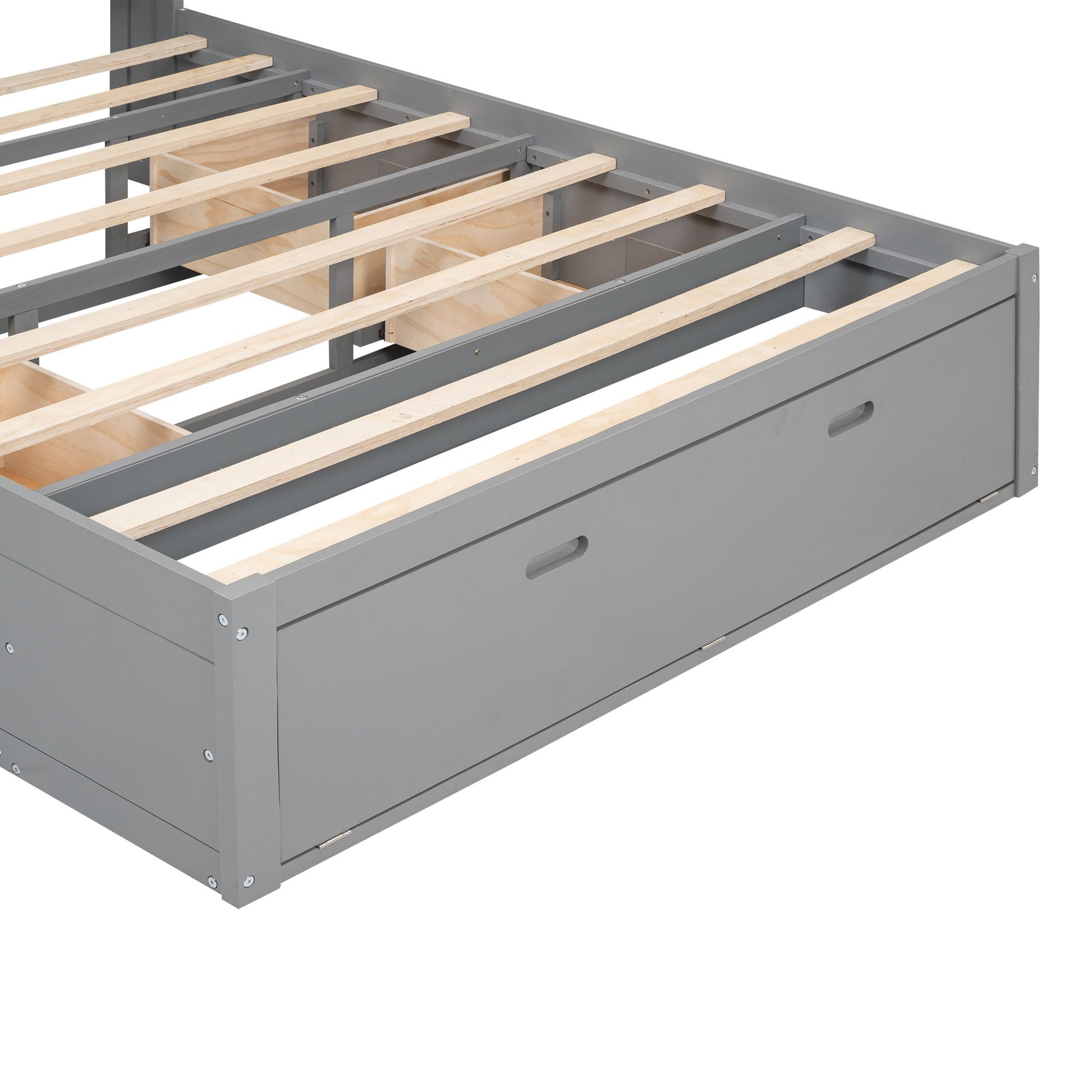 Platform Bed With Storage Headboard, Shoe Rack And 4 Drawers - The Sleep Loft - Online Mattress Showroom NYC