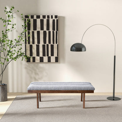 Warren - Bench - Ash Gray - The Sleep Loft - Online Mattress Showroom NYC