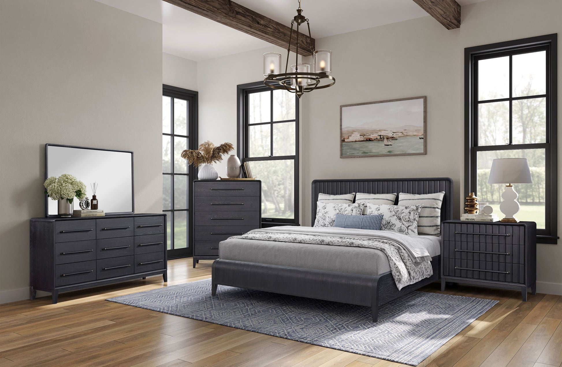Waterfall Panel Bed & Design Elements - The Sleep Loft - Online Mattress Showroom NYC