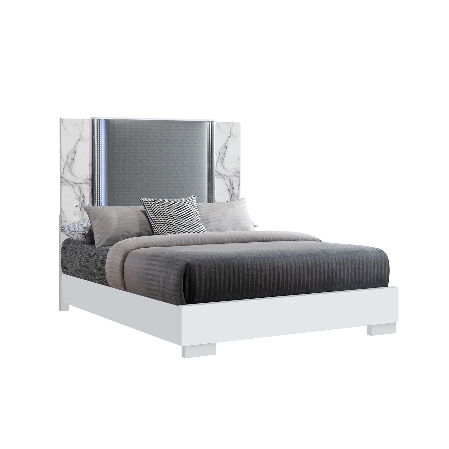Moon - Modern Bed With LED Accent Lighting - The Sleep Loft - Online Mattress Showroom NYC