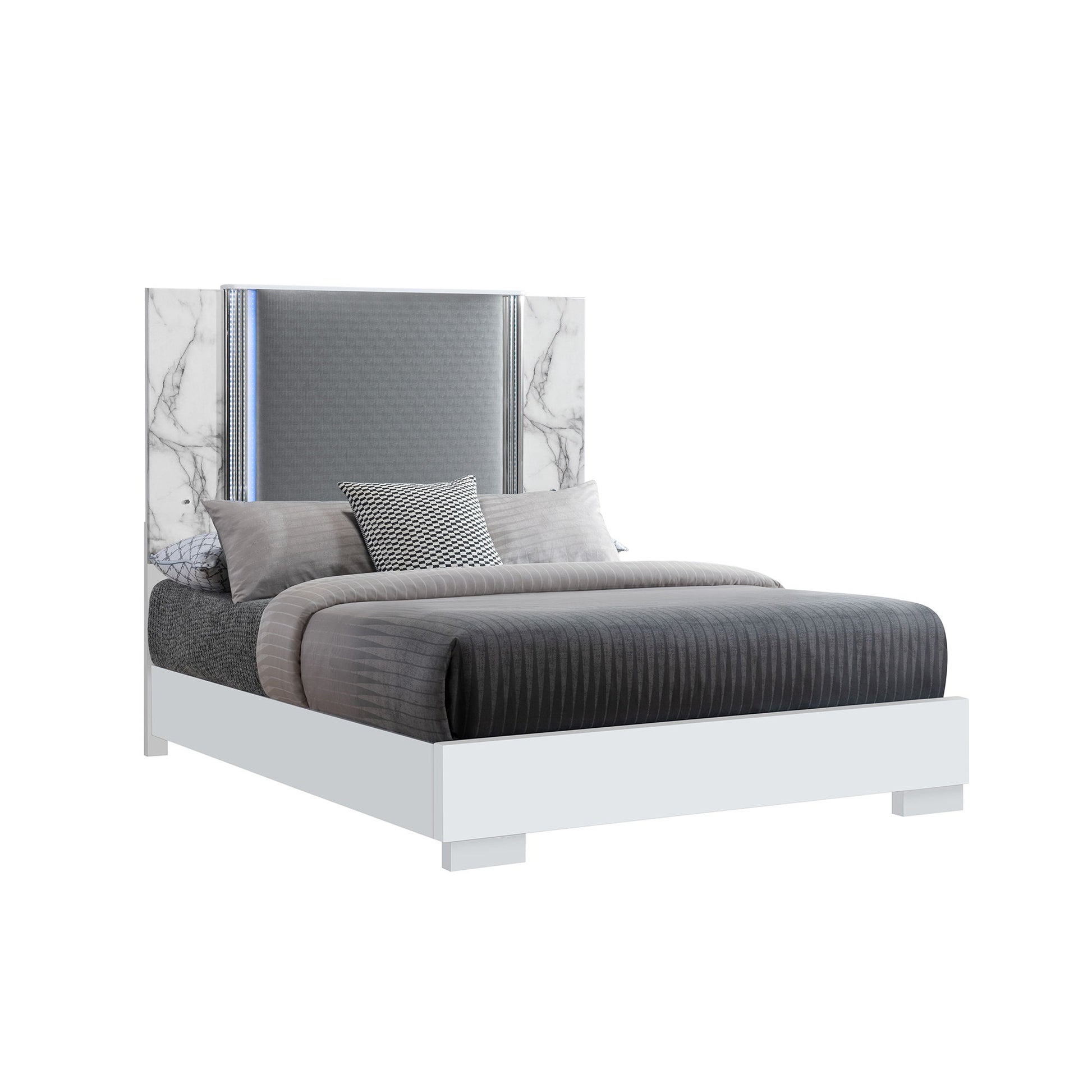 Moon - Modern Bed With LED Accent Lighting - The Sleep Loft - Online Mattress Showroom NYC