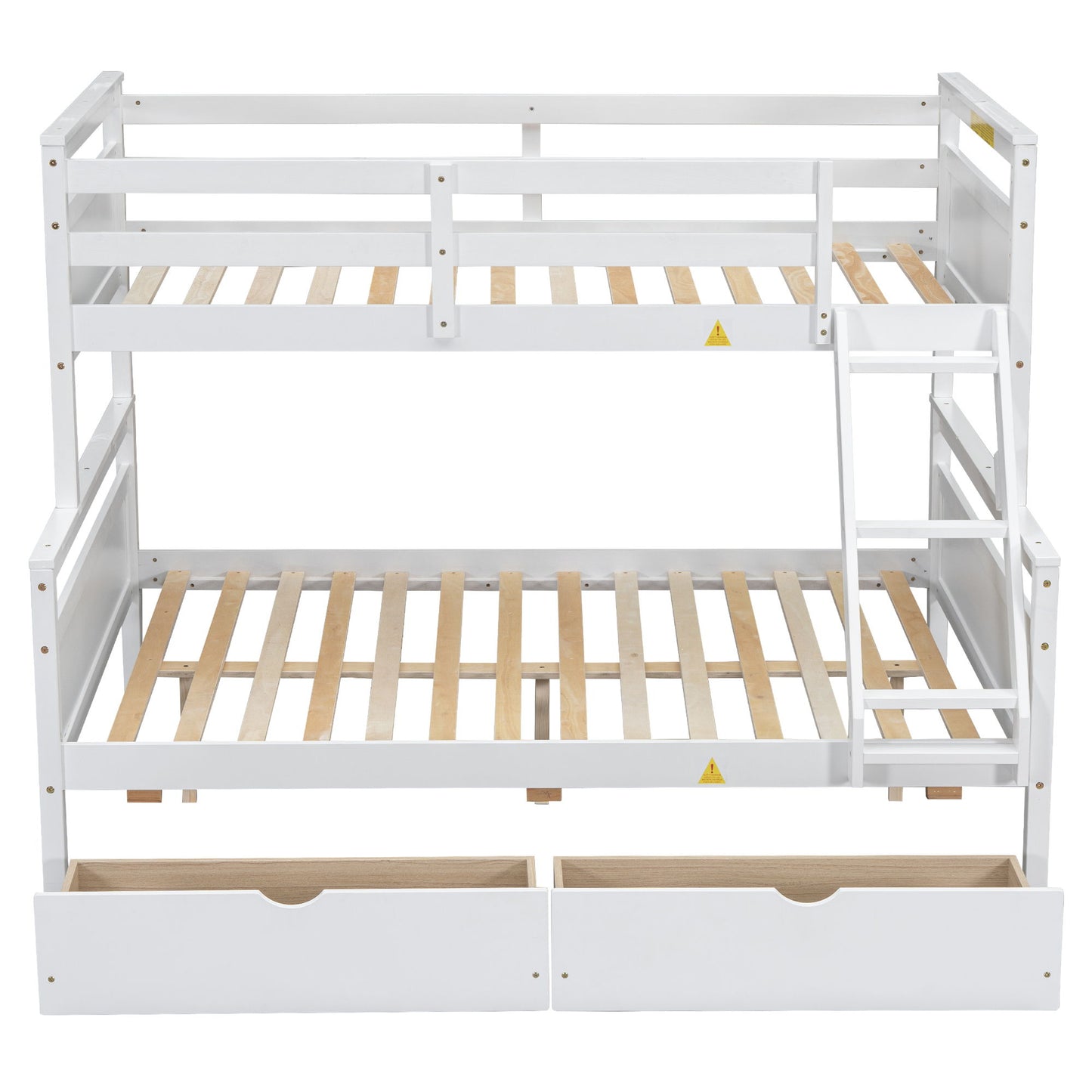 Bunk Bed With Ladder And Safety Guardrail - The Sleep Loft - Online Mattress Showroom NYC