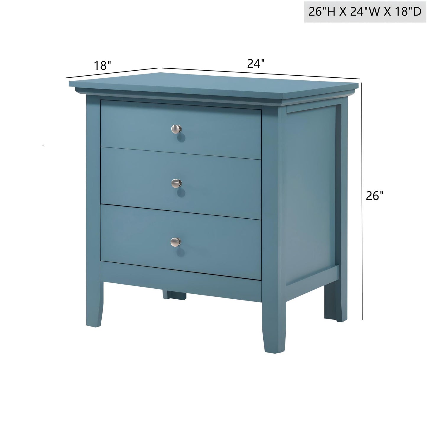 3 Drawer Nightstand & Dove Tailed Drawers - The Sleep Loft - Online Mattress Showroom NYC
