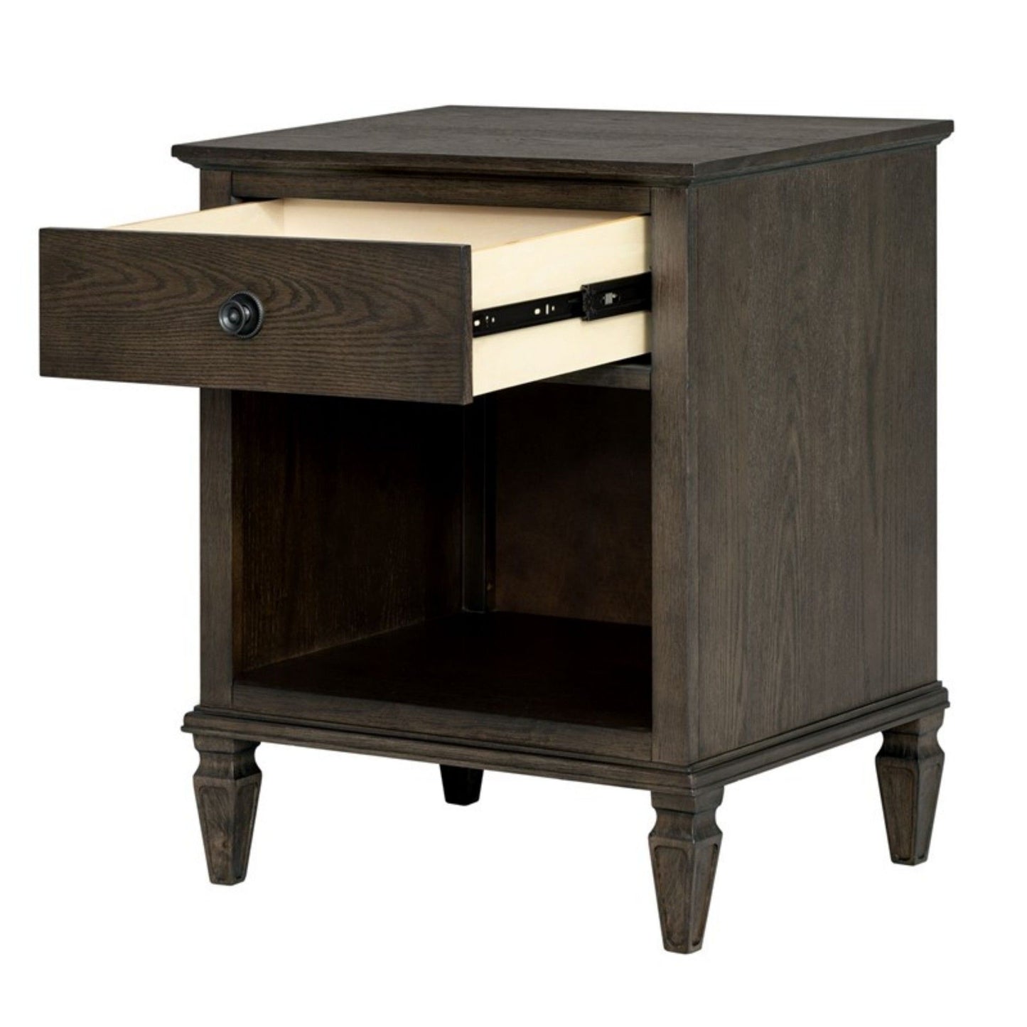 Victoria - Nightstand With Open Storage - The Sleep Loft - Online Mattress Showroom NYC