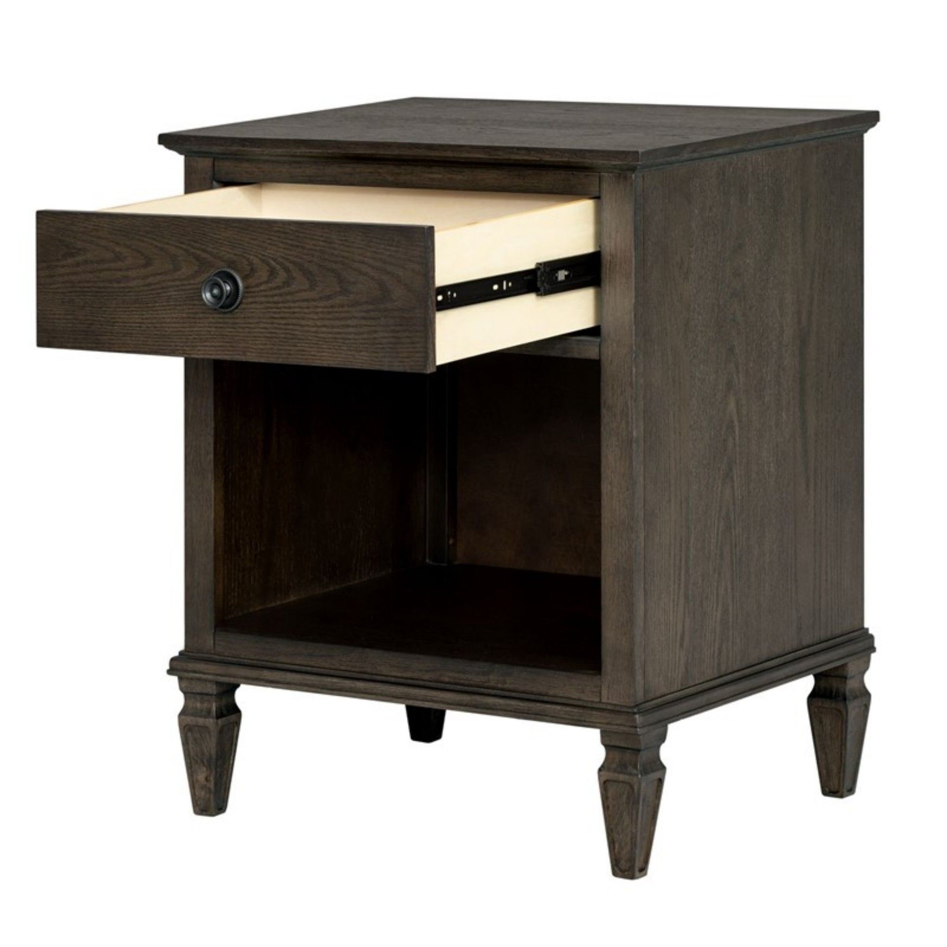 Victoria - Nightstand With Open Storage - The Sleep Loft - Online Mattress Showroom NYC