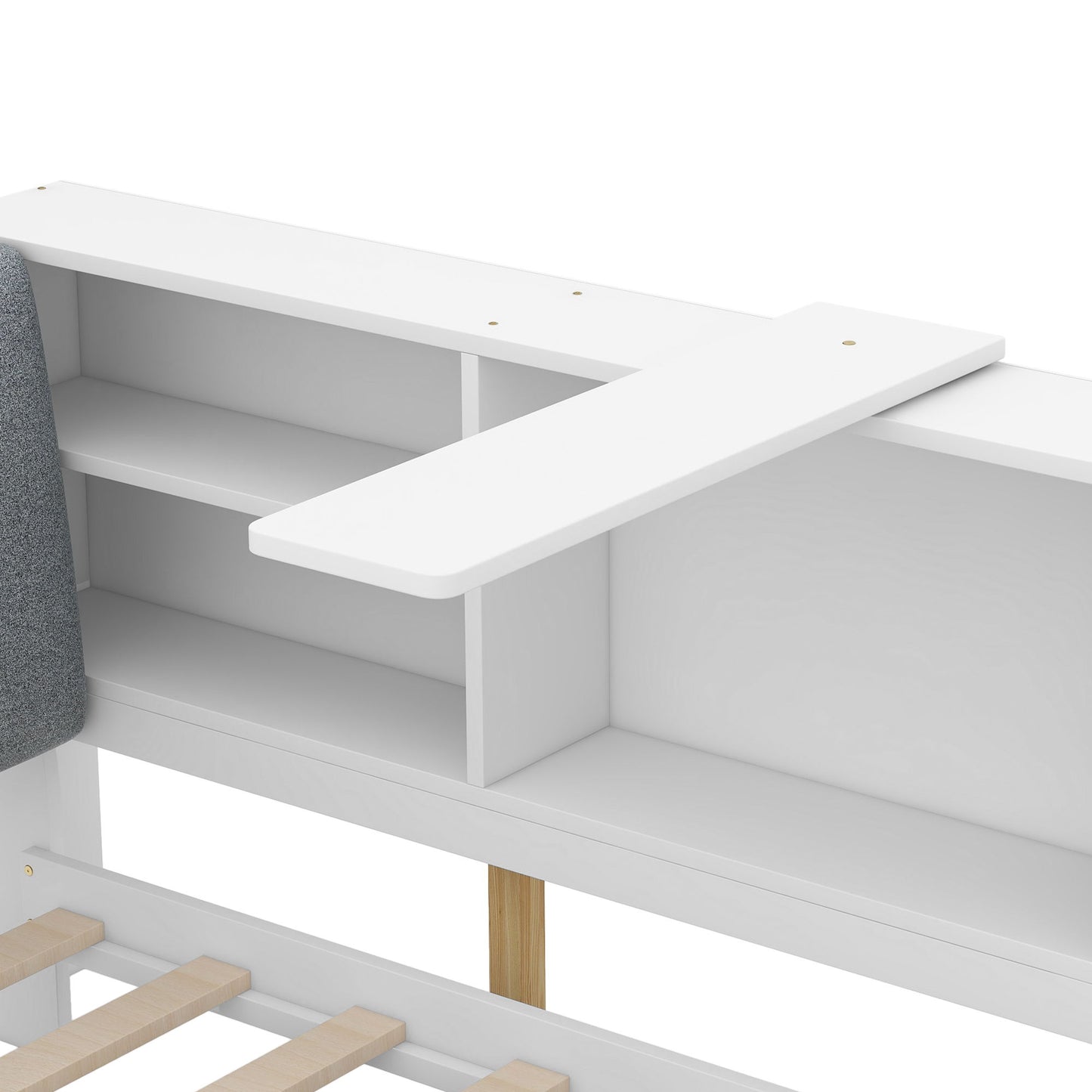 Platform Bed With Storage Headboard, Shelves And 2 Drawers - The Sleep Loft - Online Mattress Showroom NYC