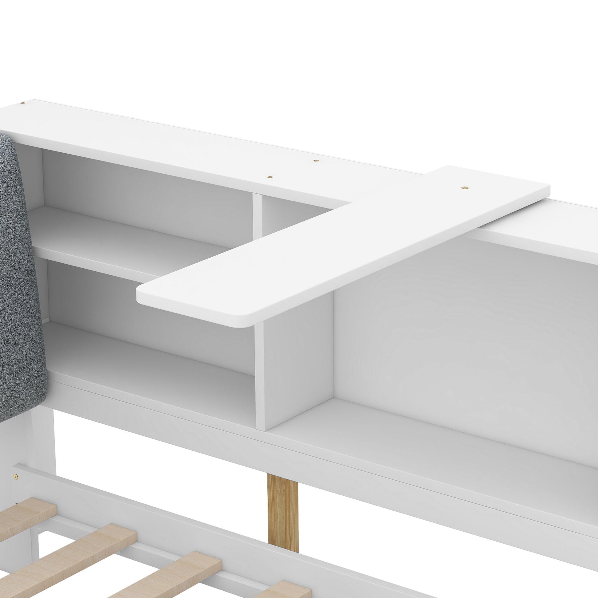 Platform Bed With Storage Headboard, Shelves And 2 Drawers - The Sleep Loft - Online Mattress Showroom NYC