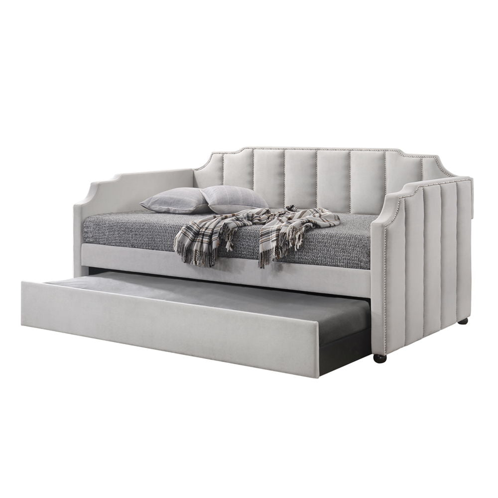 Peridot - Twin Daybed With Trundle - Dove Gray - The Sleep Loft - Online Mattress Showroom NYC
