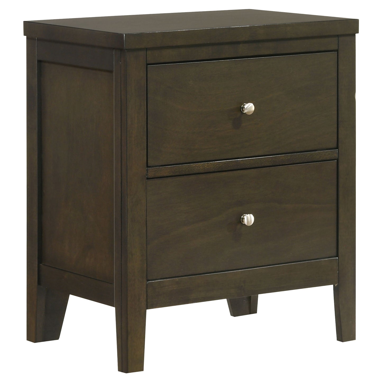 Clement - 2 Drawer Nightstand Bedside Table - Espresso - The Sleep Loft - Online Mattress Showroom NYC