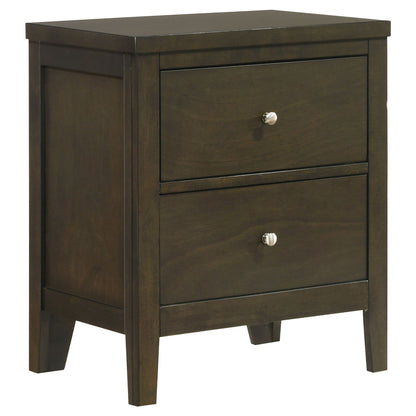 Clement - 2 Drawer Nightstand Bedside Table - Espresso - The Sleep Loft - Online Mattress Showroom NYC