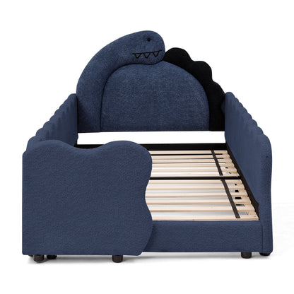 Cute Dinosaur Shaped Bed With Safety Guardrail, Toddler Frame - The Sleep Loft - Online Mattress Showroom NYC