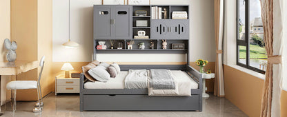 Daybed With All-In-One Cabinet And Shelf - The Sleep Loft - Online Mattress Showroom NYC