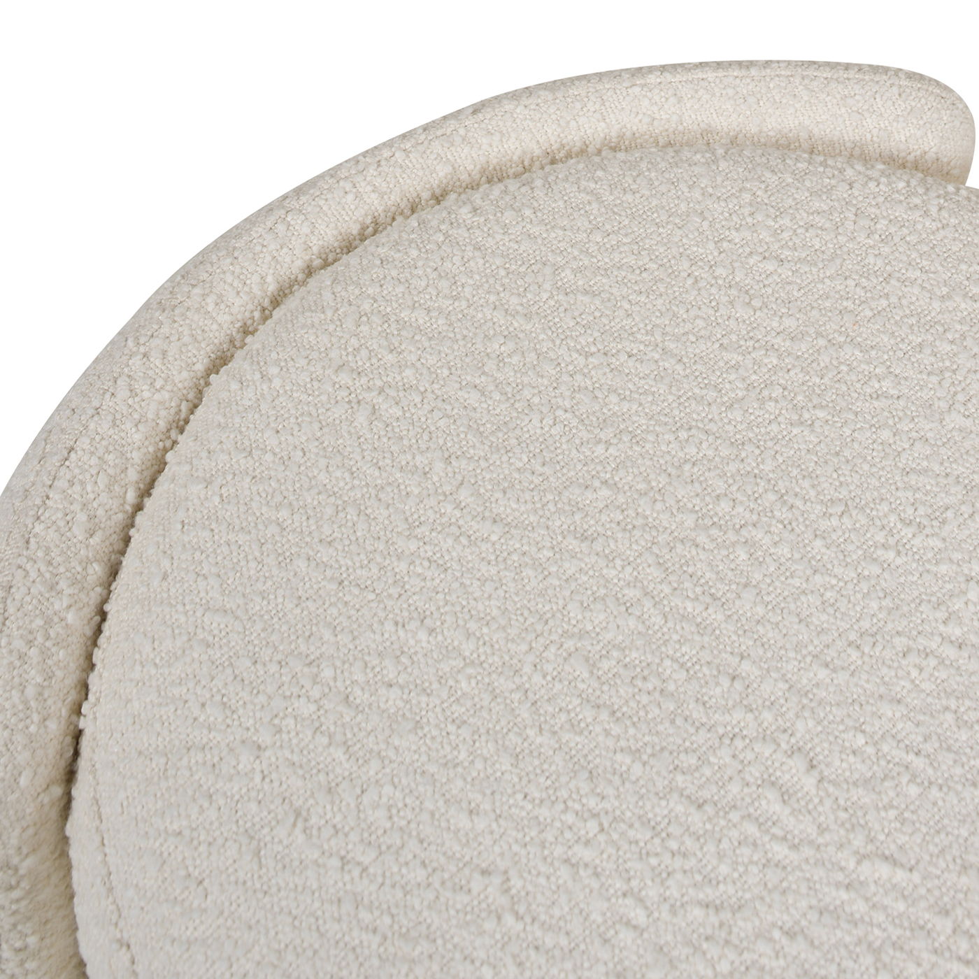 Fuji - Oval Storage Bench, Upholstered - Ivory White - The Sleep Loft - Online Mattress Showroom NYC