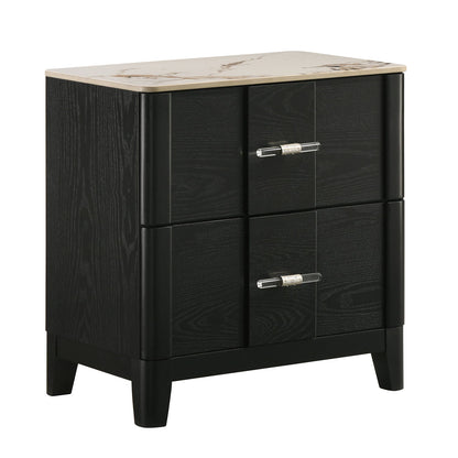 Opel - Nightstand - Black - The Sleep Loft - Online Mattress Showroom NYC
