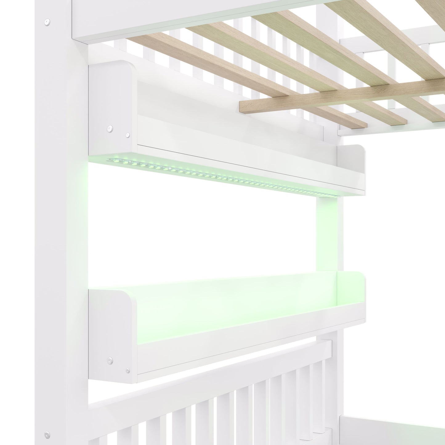 House Bed With Built-In LED Shelf Light - The Sleep Loft - Online Mattress Showroom NYC