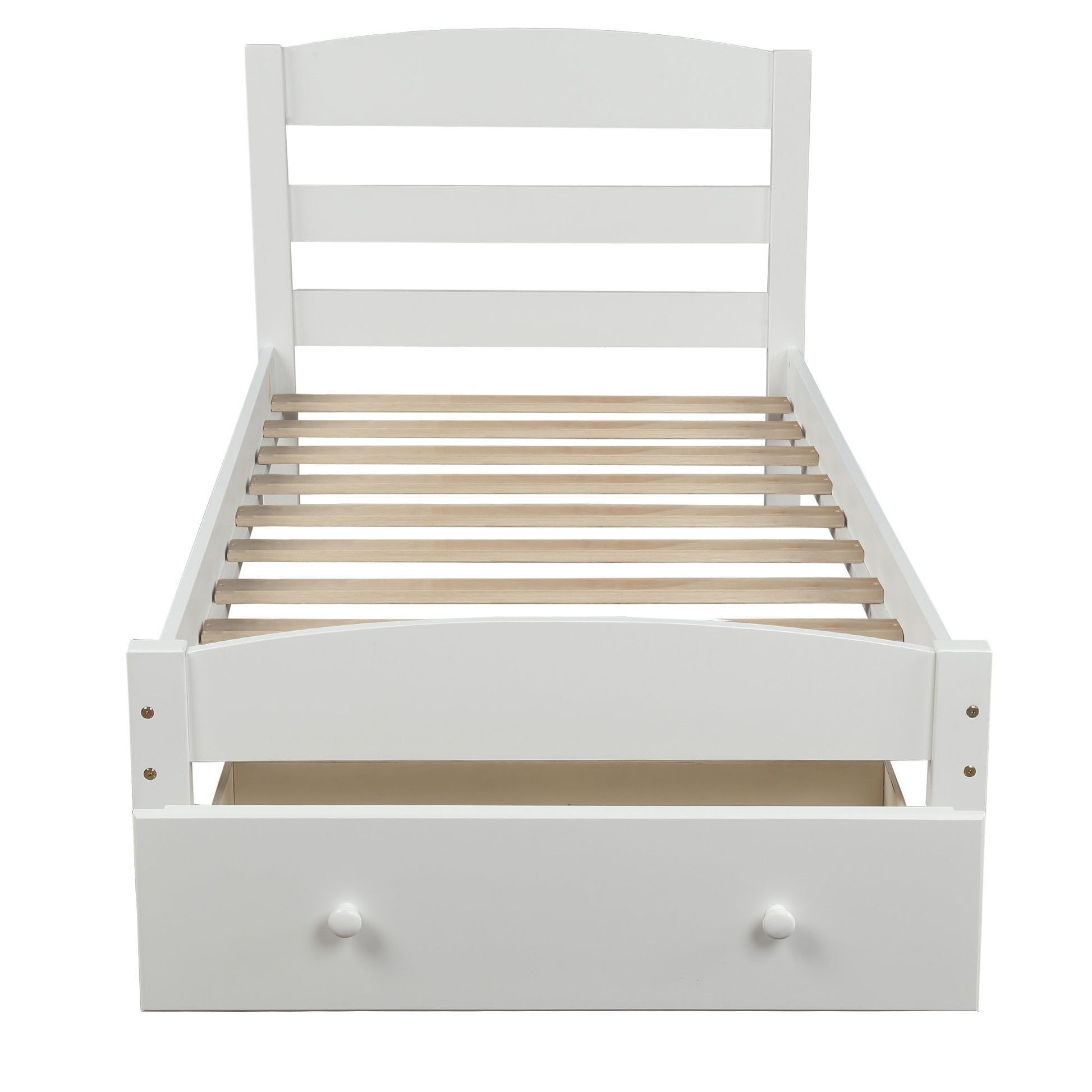 Platform Bed Frame With Storage Drawer And Wood Slat Support No Box Spring Needed - The Sleep Loft - Online Mattress Showroom NYC
