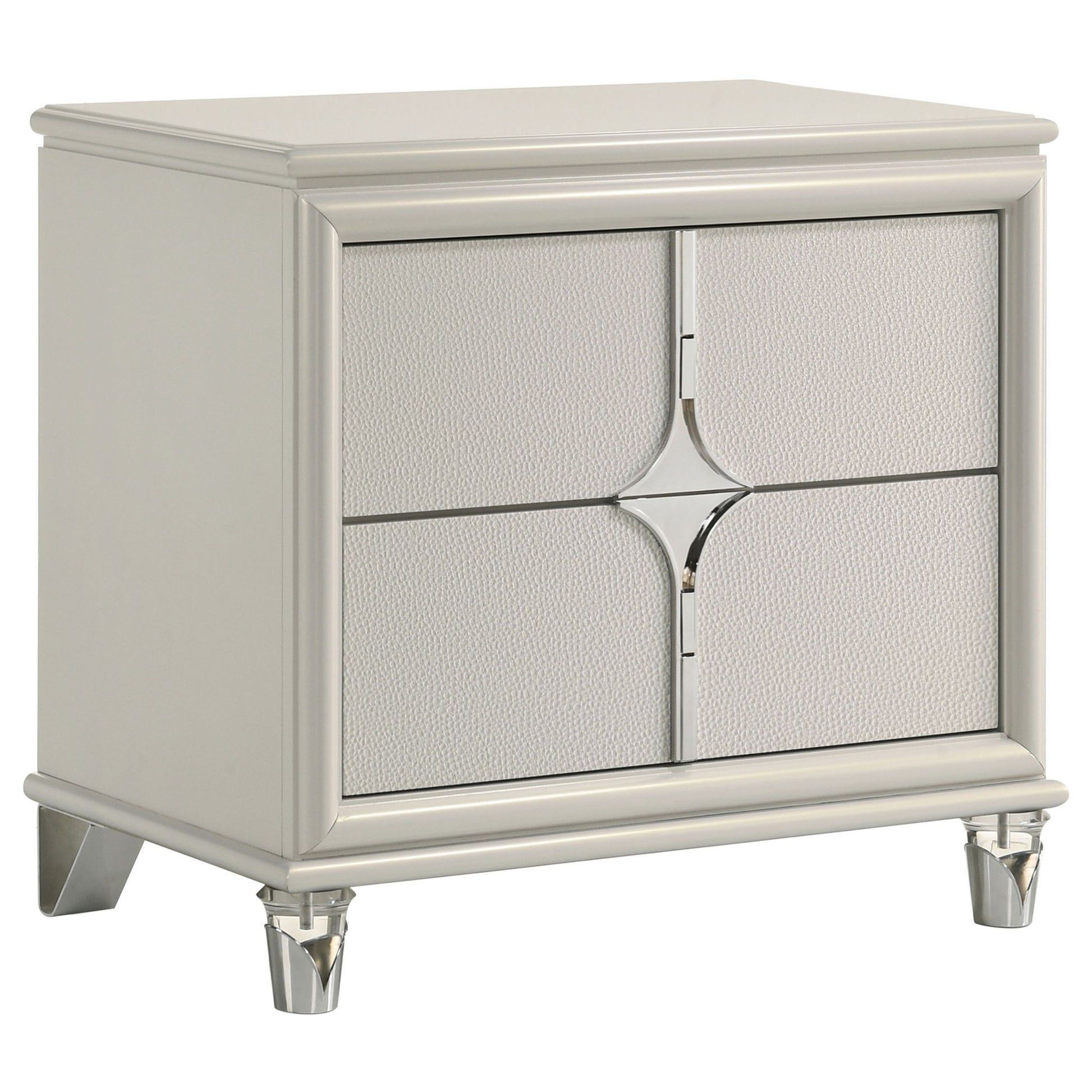 Gwendolyn - 2 Drawer Nightstand - White - The Sleep Loft - Online Mattress Showroom NYC