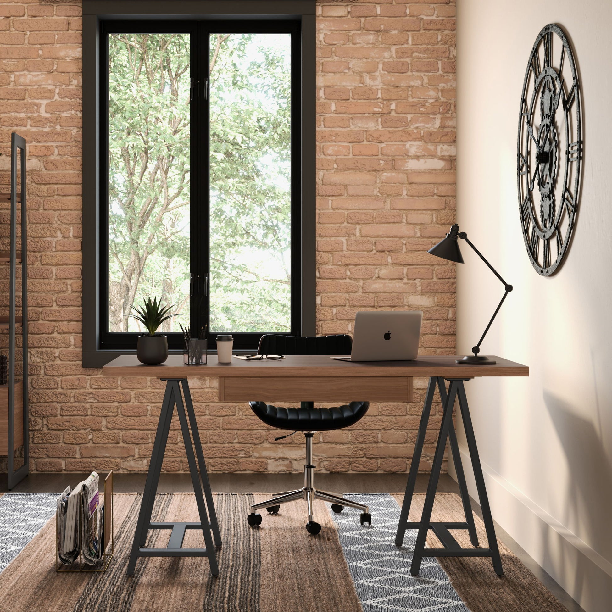 Sawhorse - Handcrafted Solid Desk - The Sleep Loft - Online Mattress Showroom NYC