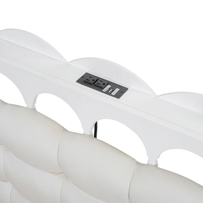 Storage Platform Bed, With 2 Big Drawers, Trundle, One Set Of Sockets & USB Ports - The Sleep Loft - Online Mattress Showroom NYC