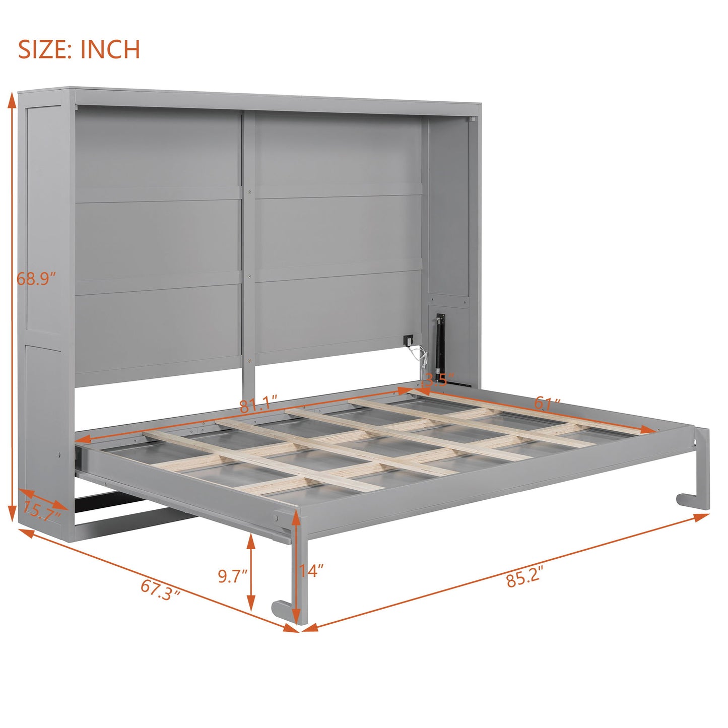 Murphy Wall Bed Modern Design With LED Lights - The Sleep Loft - Online Mattress Showroom NYC