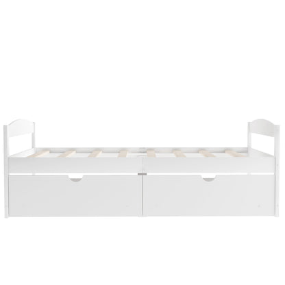 Platform Bed With 2 Drawers - The Sleep Loft - Online Mattress Showroom NYC