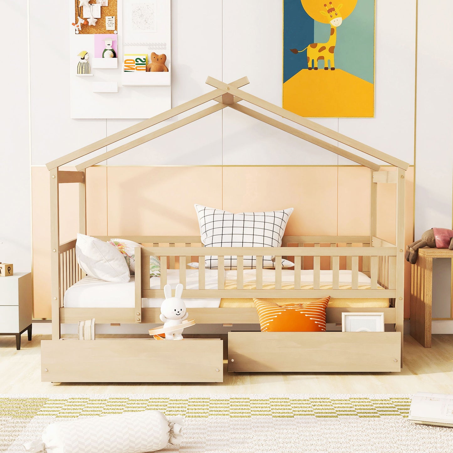 House Bed With 2 Drawers - The Sleep Loft - Online Mattress Showroom NYC