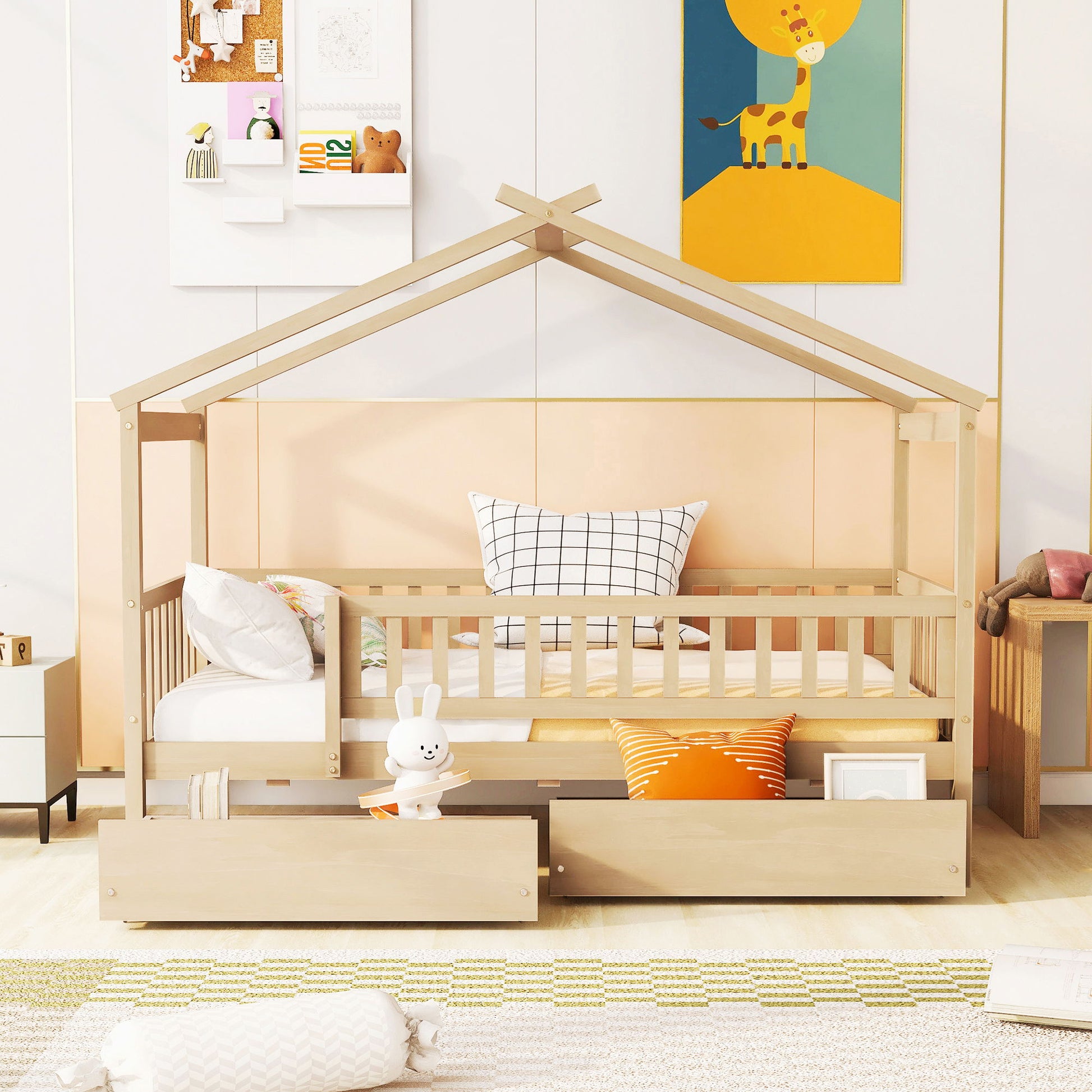 House Bed With 2 Drawers - The Sleep Loft - Online Mattress Showroom NYC