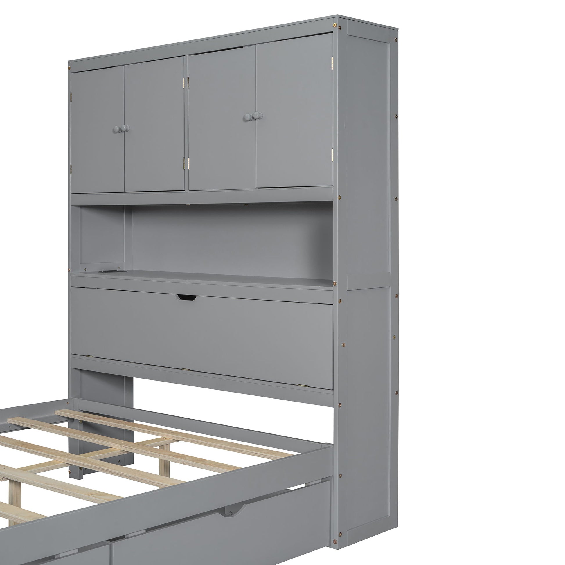 Platform Bed With USB, Storage Headboard & Drawers - The Sleep Loft - Online Mattress Showroom NYC