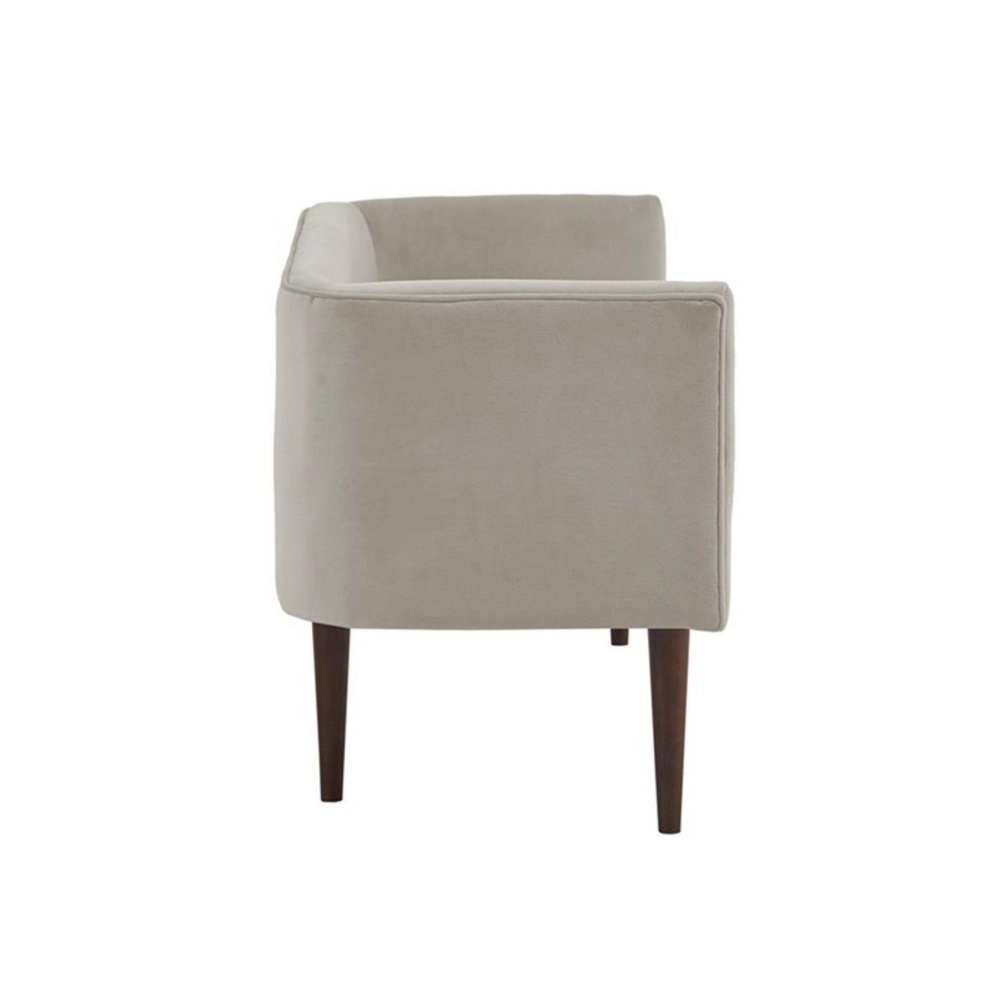 Farrah - Accent Bench With Low Back & Sides - Cream - The Sleep Loft - Online Mattress Showroom NYC