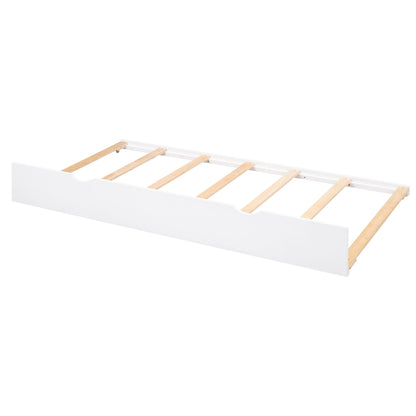 Storage Platform Bed With Pull Out Shelves, Trundle, And 2 Drawers - The Sleep Loft - Online Mattress Showroom NYC