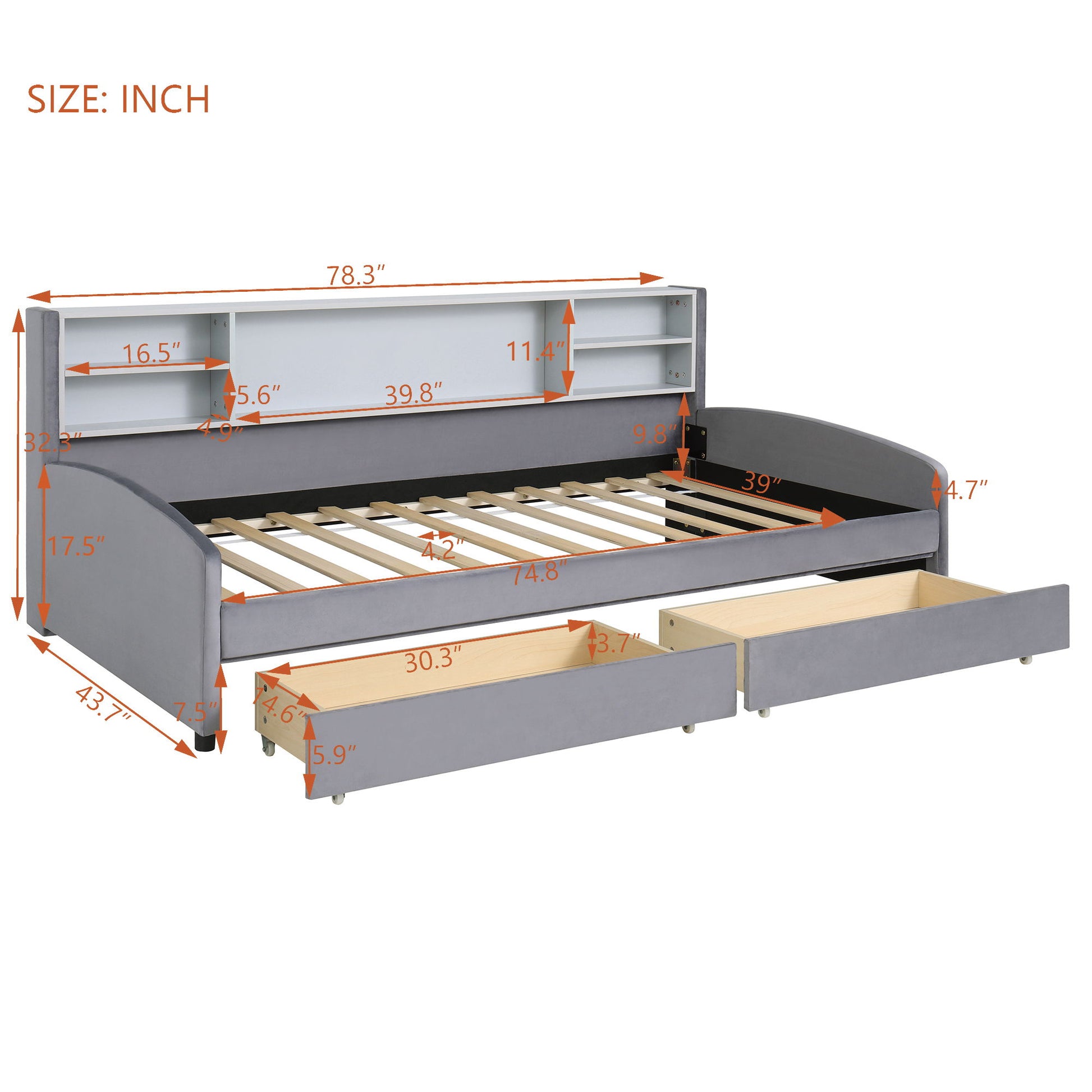 Luxurious Upholstered Platform Bed With Storage Drawers - The Sleep Loft - Online Mattress Showroom NYC