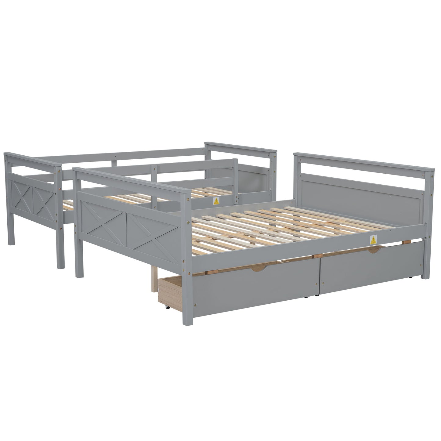 Bunk Bed With Ladder And Safety Guardrail - The Sleep Loft - Online Mattress Showroom NYC