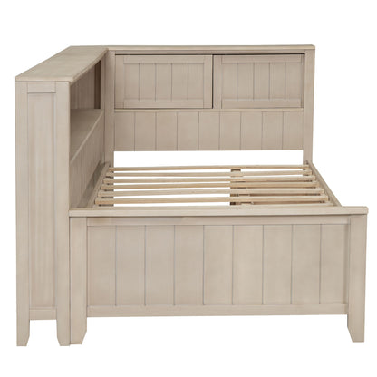 Daybed With Storage Shelves And 3 Drawers - The Sleep Loft - Online Mattress Showroom NYC