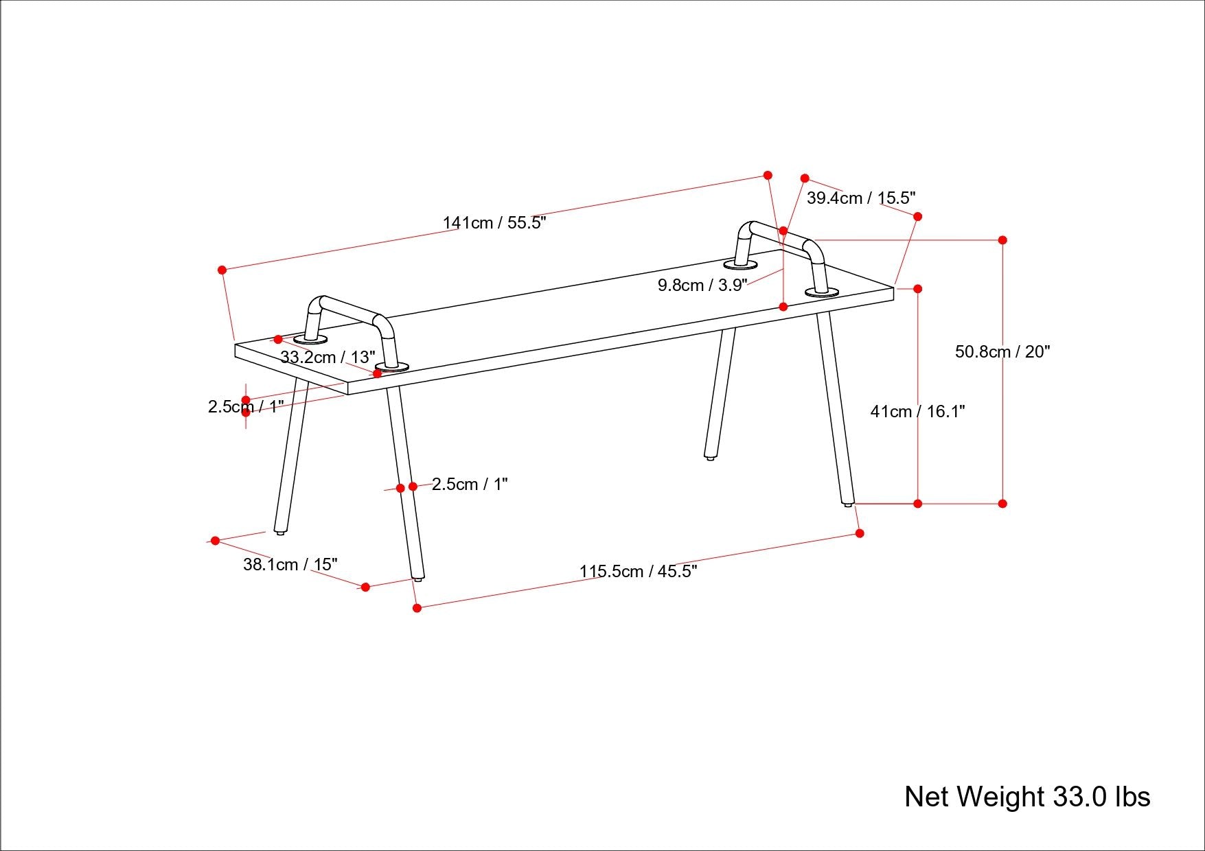 Berkeley - Entryway Bench - The Sleep Loft - Online Mattress Showroom NYC