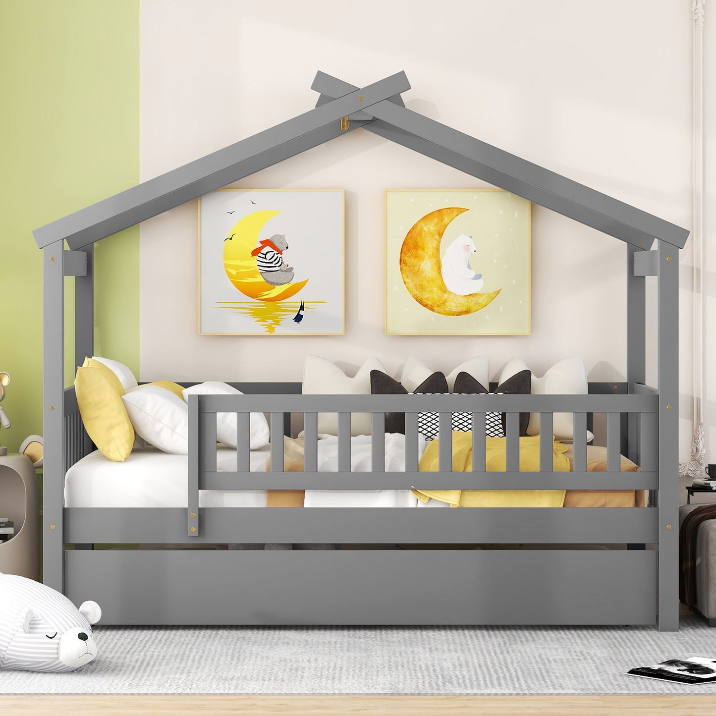 Creativity House Bed With Twin Size Trundle - The Sleep Loft - Online Mattress Showroom NYC