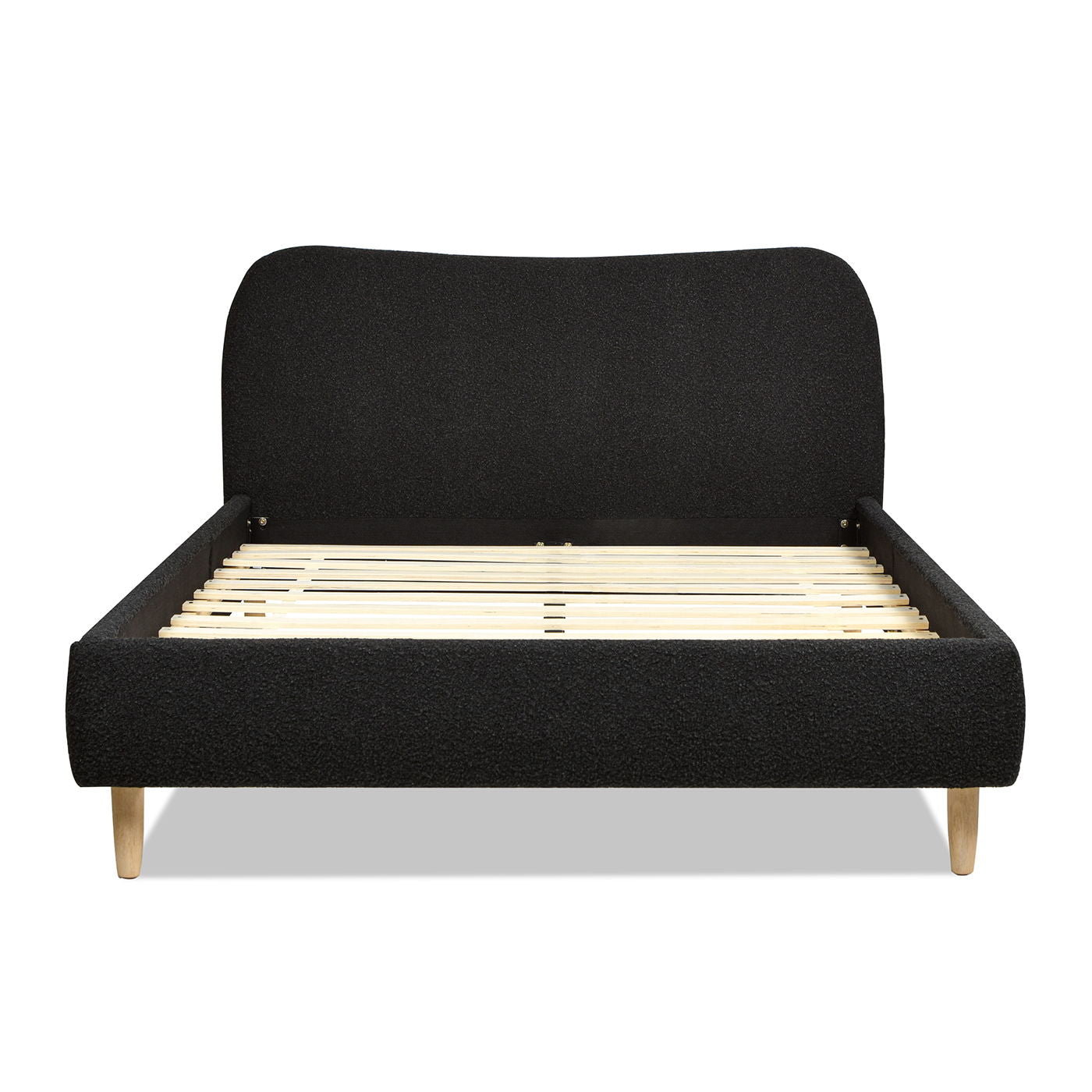 Roman - Curved Headboard Upholstered Platform Bed - The Sleep Loft - Online Mattress Showroom NYC