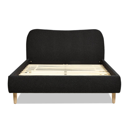 Roman - Curved Headboard Upholstered Platform Bed - The Sleep Loft - Online Mattress Showroom NYC