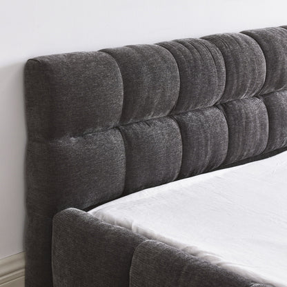 Modern Platform Bed Frame With Thick Fabric - The Sleep Loft - Online Mattress Showroom NYC